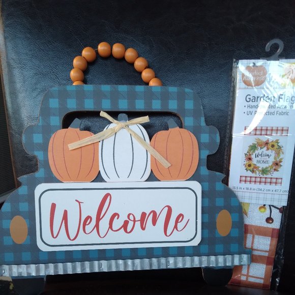 2 PC FALL/HARVEST INDOOR/OUTDOOR DECOR SET - Picture 2 of 5